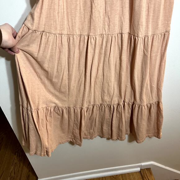 Z Supply Peach Tiered Maxi Dress LAST CALL - Picture 3 of 7